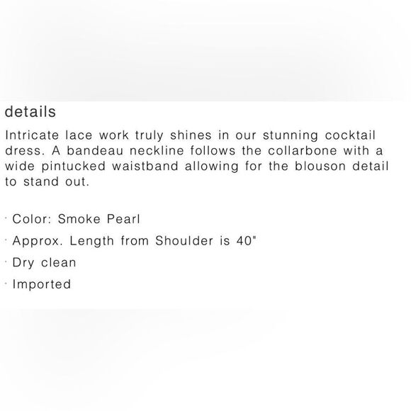 BHLDN TADASHI SHOJI ARIANA DRESS/ size 14 - Picture 7 of 8